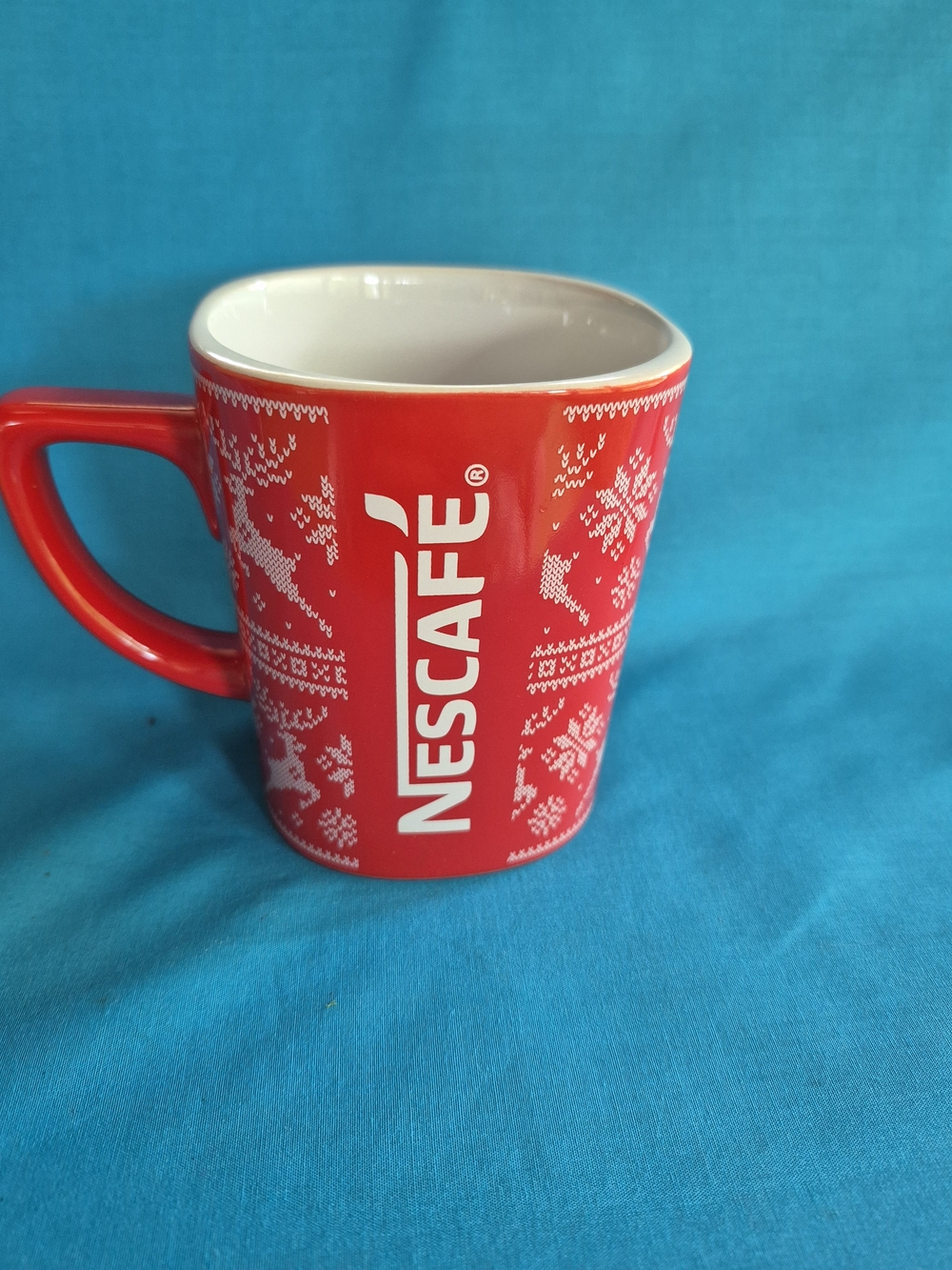 Nescafe Coffee Mug Tea Latte Stoneware Red Nestle Souvenir Kitchen